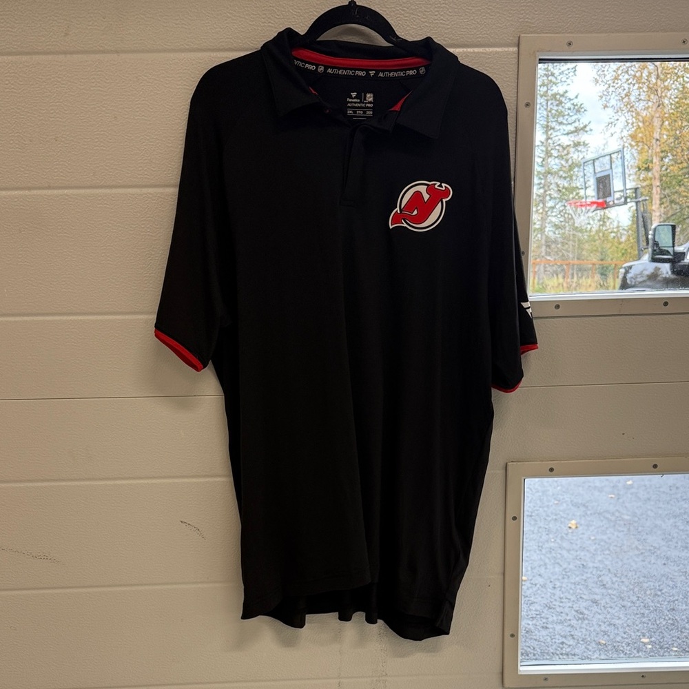 TWO Fanatics New Jersey Devils Polos